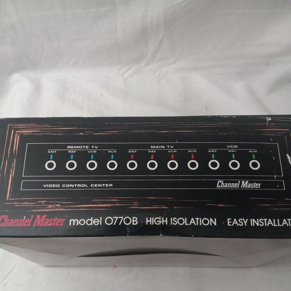 channel master video control center model 0770B remote main TV VCR - Picture 5 of 7